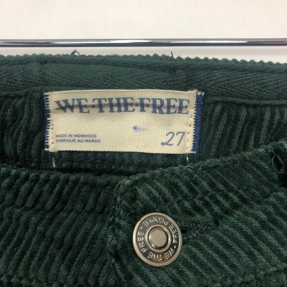 We the Free The London Calling Low Rise Tapered Leg Pant Green Size 27 - Picture 6 of 10